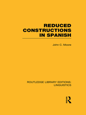 cover image of Reduced Constructions in Spanish